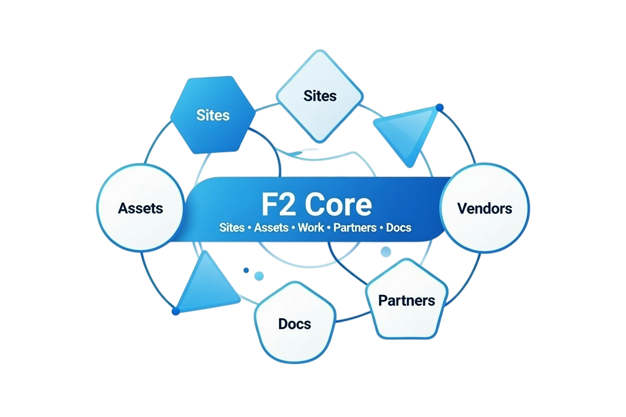 F2 Core entity network illustration